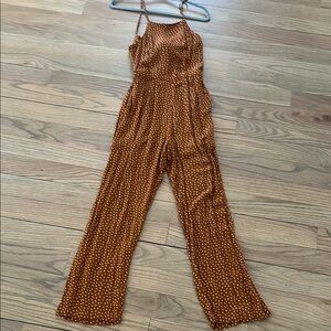 Brown Polka Dot Jumpsuit